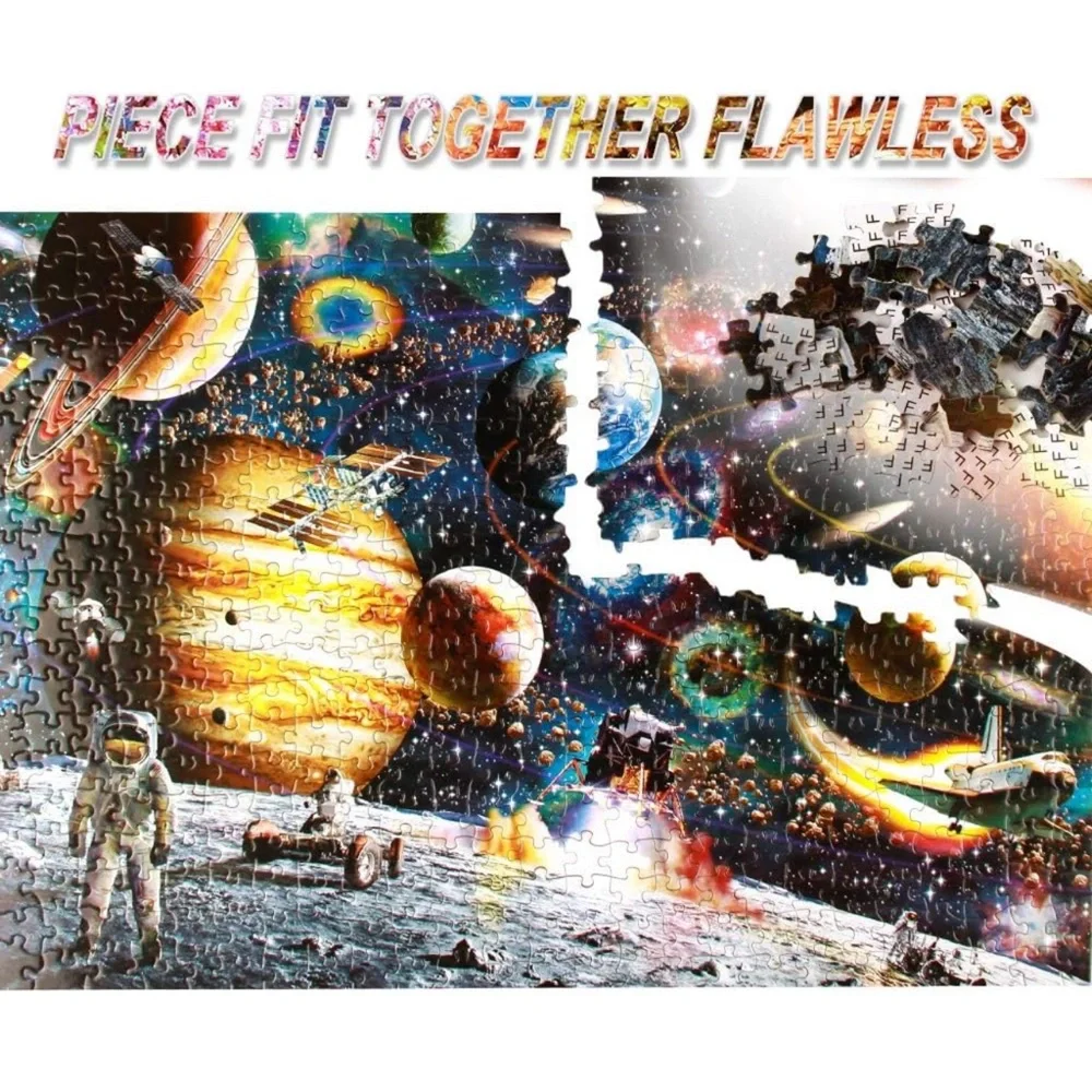 1000 Space Traveler Puzzle Pieces, Large Adult Puzzle Games